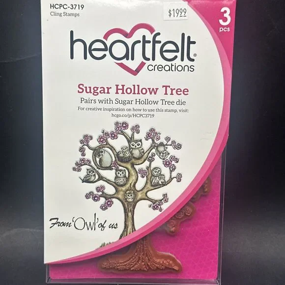 Heartfelt Creations SUGAR HOLLOW TREE Stamp Set Owls tree from owl of us