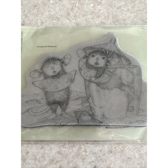 STAMPENDOUS House Mouse Lemon Sour Cling Mount Stamp Retired HMCR119 Summer