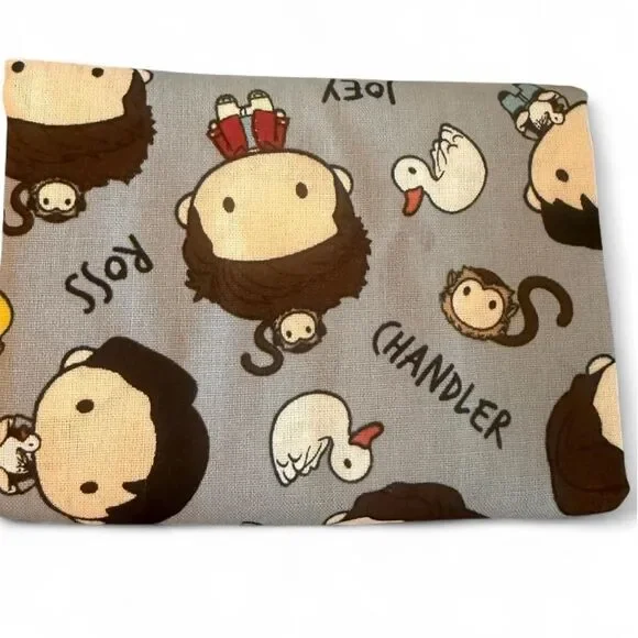 18” x 21” Fat Friends Ross Chandler Joey Cotton Fabric Fat Quarter TV Show