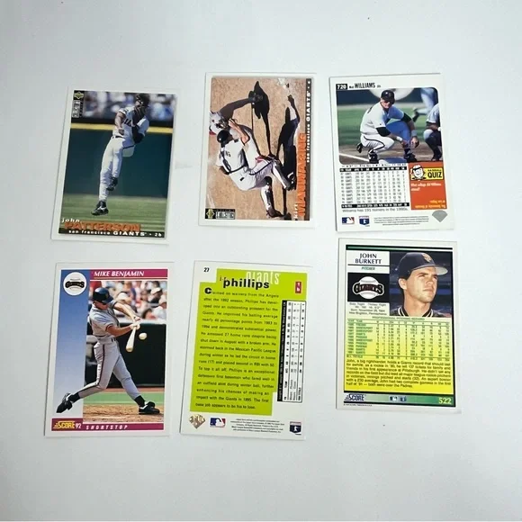 san francisco giants baseball card lot 90s vintage‎ crafts