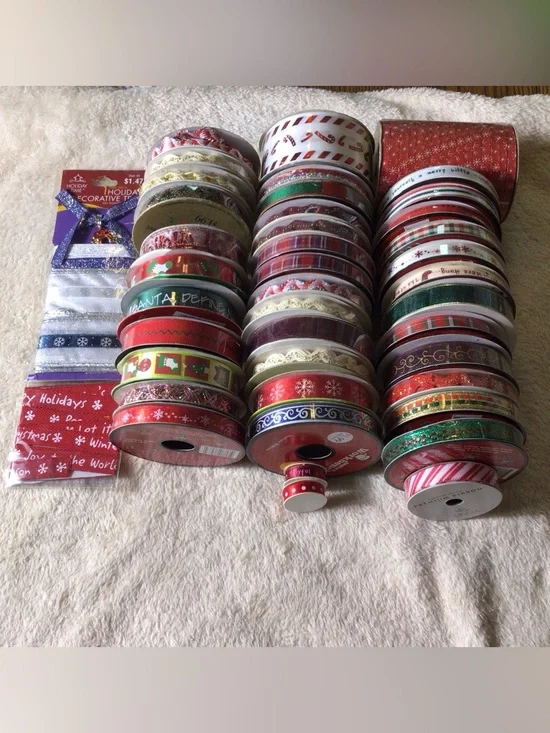Assorted Holiday Ribbon Bundle