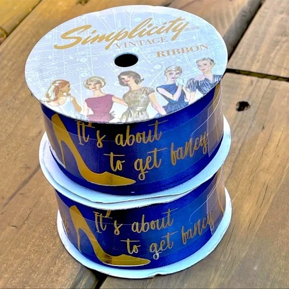 2 Rolls Simplicity Ribbon It’s about to get fancy