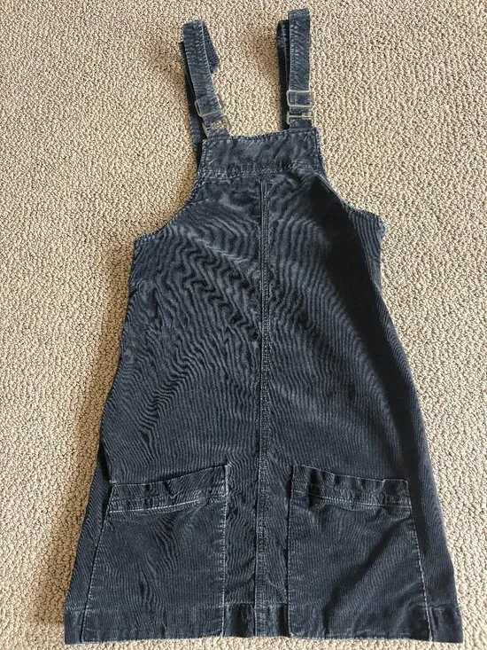 Adriano Goldschmied Kids Black Corduroy Overall Dress – Size Large