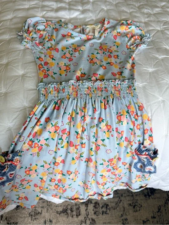 Matilda Jane Light Blue Floral Smocked Dress