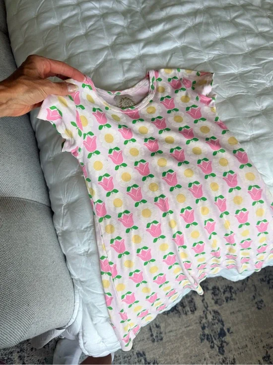 The Beaufort Bonnet Company Pink Floral Short-Sleeve Nightgown