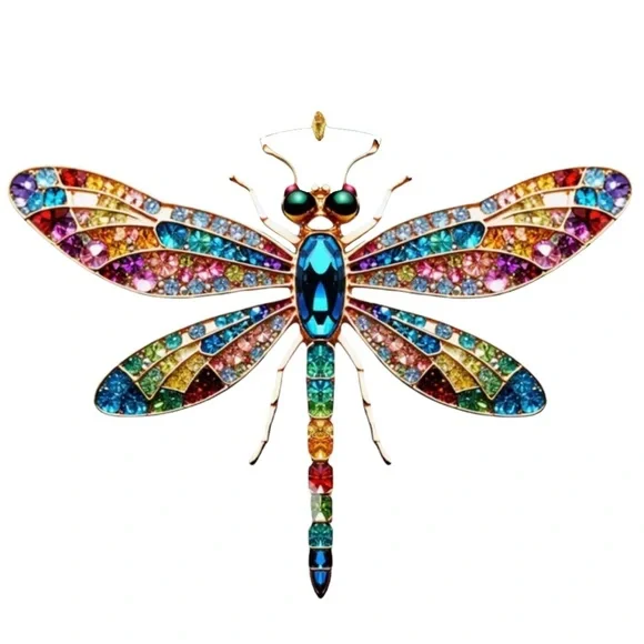 Multicolor Dragonfly 2D Flat Acrylic Pendant DYI Jewelry Making / Arts & Crafts