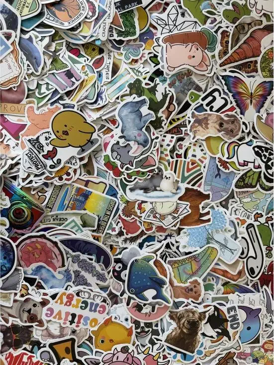 300 pcs Assorted Random Vinyl Sticker Pack Decals