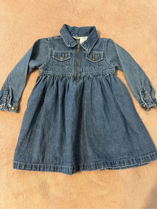 Arizona Jean Company Girls' Denim Dress Jacket - Blue