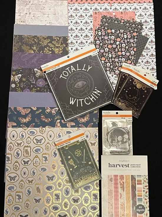 Halloween scrapbook lot