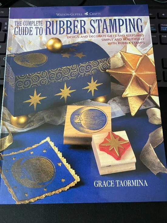 GUIDE TO RUBBER STAMPING GENTLY USED 165 PAGES HARDCOVER BOOK EVERYTHING NEEDED
