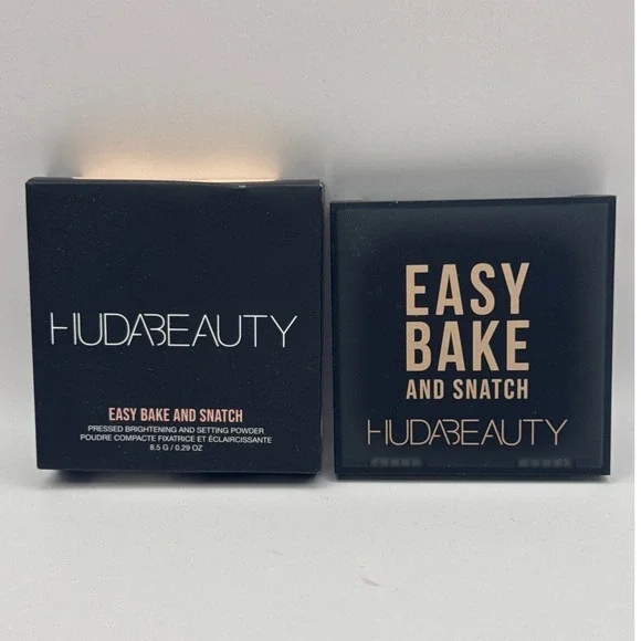 HUDA BEAUTY Easy Bake & Snatch Pressed Brightening Setting Powder Peach‎ Pie NIB