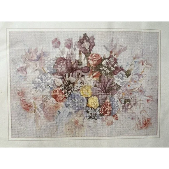 JCA Needle Treasures Printed Counted Cross Stitch #02986 Pastel Hues 14