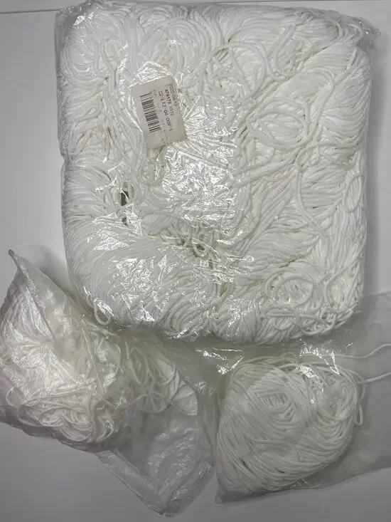 LOT White Elastic Cord String — Mixed Sizes! Sewing Clothing Crafts Masks 1.7lbs