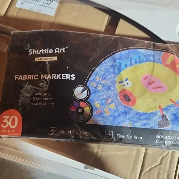 Fabric Markers - 30 Bright Colors