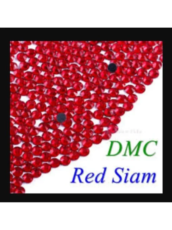 Bulk Hotfix Crystal Rhinestones SS6 Siam Red Flat Back Gems (1.9mm) DIY Crafts