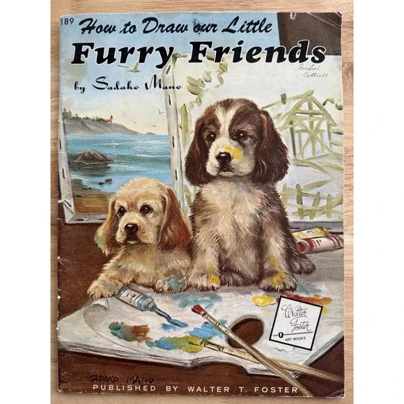 Walter T.‎ Foster How to Draw Our Little Furry Friends #189 Art Book 1986 Mano