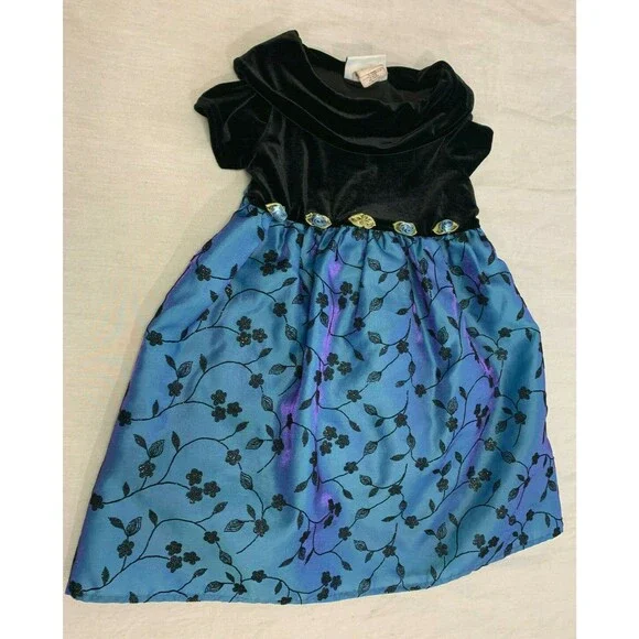 SPEECHLESS GIRLS VELOUR DRESS SIZE 5