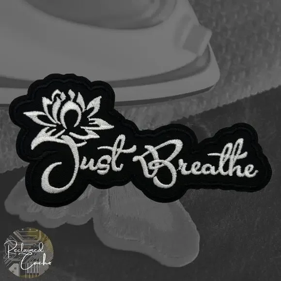 Just Breathe Iron On Patch