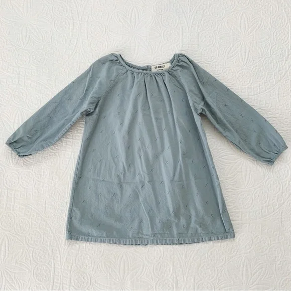 Go Gently‎ Nation Kids Long Sleeve Organic Cotton Frock Dress