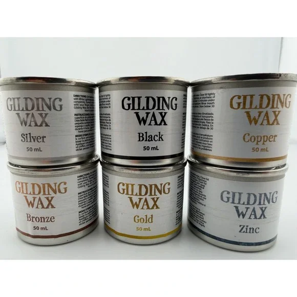 Dixie Belle Gilding Wax 50ml‎ Finishes: Silver Bronze Copper Zinc Black