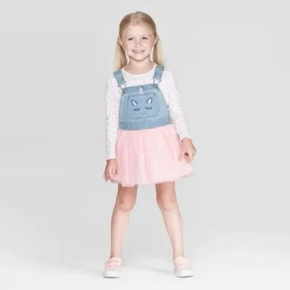 Oshkosh Unicorn Skirtall Sz 4T- Toddler Girl