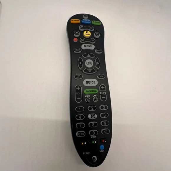 AT&T Uverse Universal Remote Control S30 S1B Black TV Input‎ Cable Box