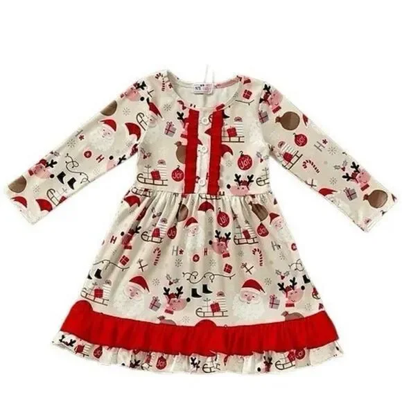 Pete and Lucy Santa sleigh dress several sizes. New in package.