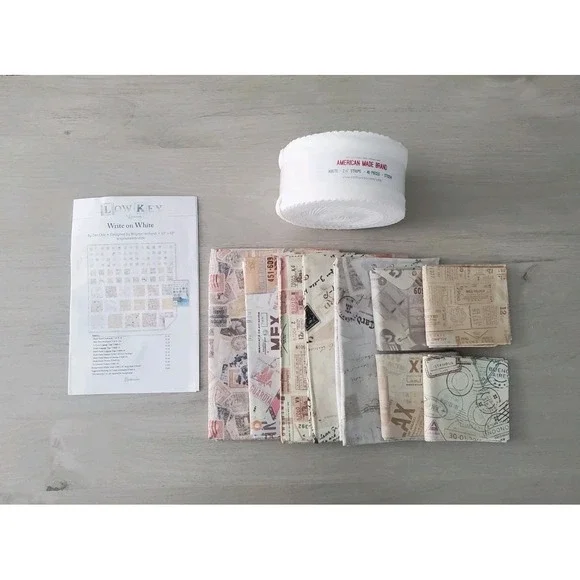 Write On White by Brigitte Heitland Zen Chic Quilt Kit 63x63
