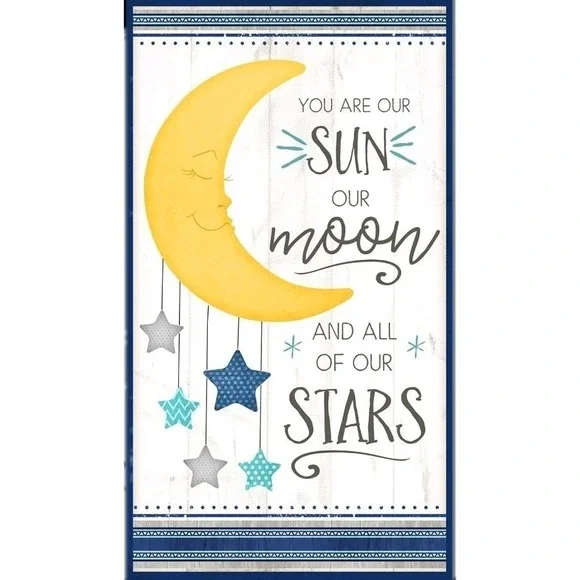 All Our Stars Panel by Jennifer Pugh for Wilmington Prints Baby Quilt 44