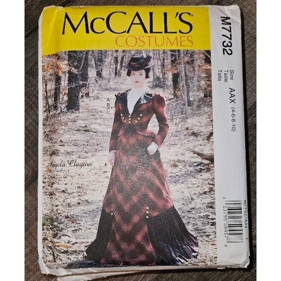 McCall's M7732 Misses Costume Sewing Pattern Jacket Skirt Size 4-10 UNCUT