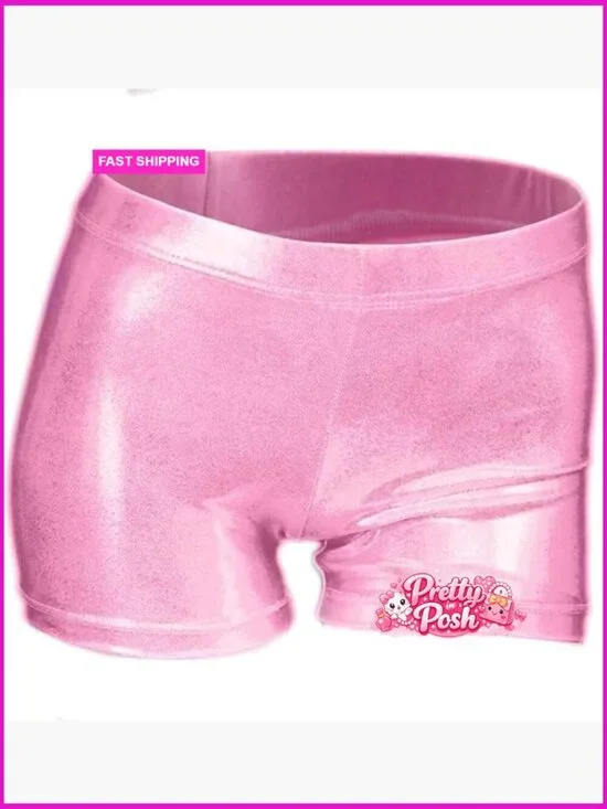 Girls' Athletic Shorts 80% Polyester 20% Spandex Gymnastics Dance
