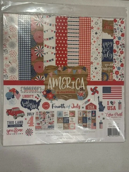 NEW Echo Park Paper Co. America Collection Kit by Lori Whitlock