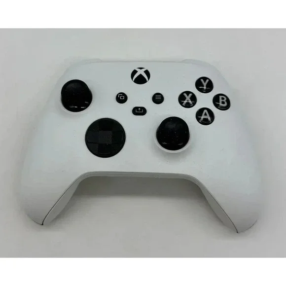 Microsoft Wireless Controller for Xbox X/S Robot White Rubber Back‎ Grips NO BOX