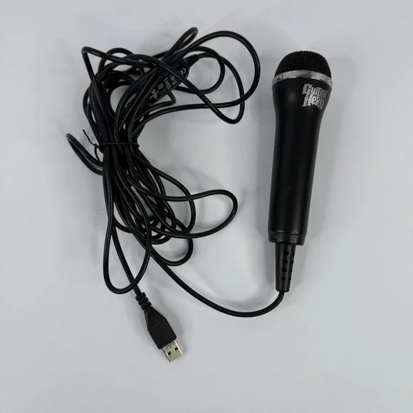Guitar Hero Wired USB Microphone Logitech Red Octane PS2 PS3 XBox 360 Wii