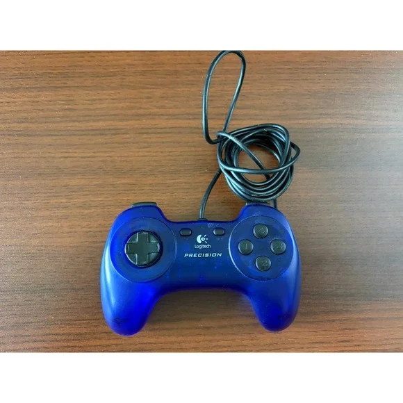 Logitech Precision (Model G-UG15) Blue‎ Wired USB Video Game Controller