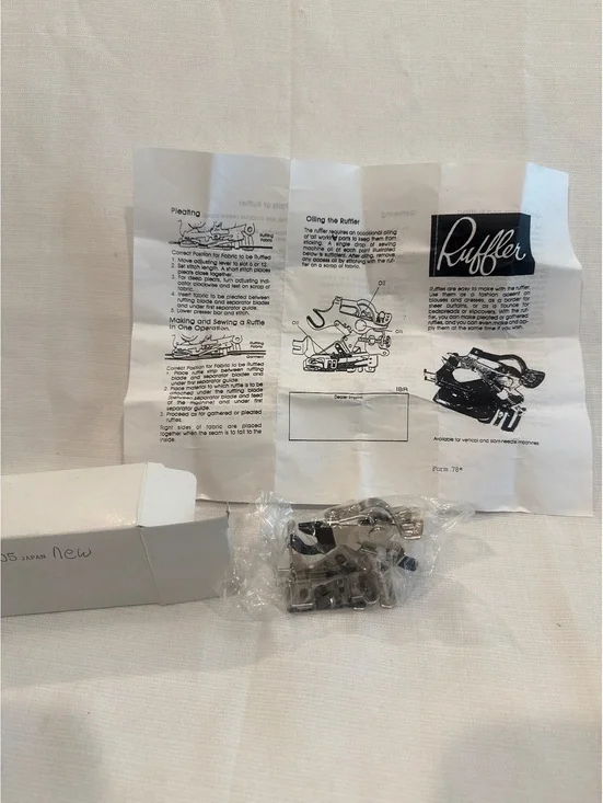 New Puffler Sewing Machine Attachment with Instructions