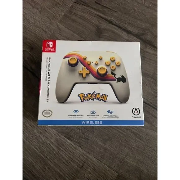 Powera Enhanced Wireless Controller for Nintendo Switch - Pokémon: Pikachu Retro