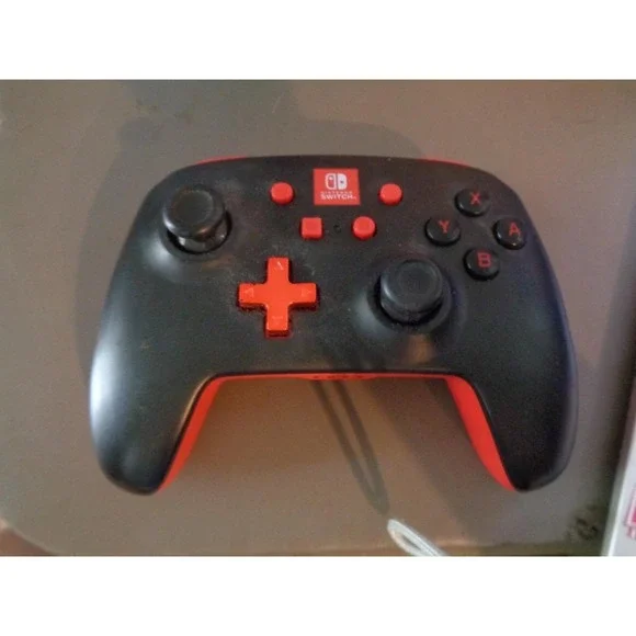 Nintendo Switch Wireless Controller Red Black Power A