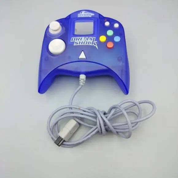 Pelican Accessories Dream Shock Blue Dreamcast Controller GREAT CONDITION