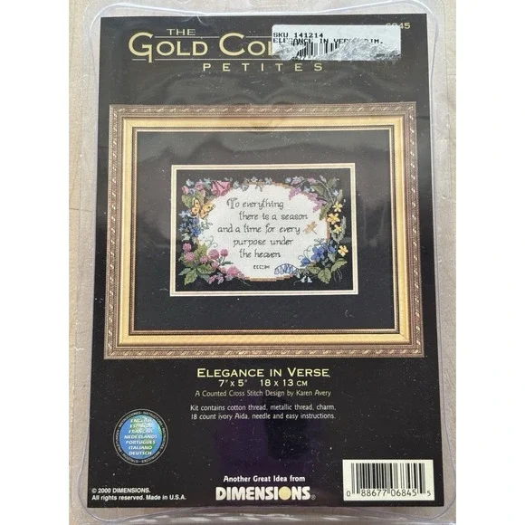 Gold Collection Petites Elegance in Verse Kit Dimensions There Is a Season