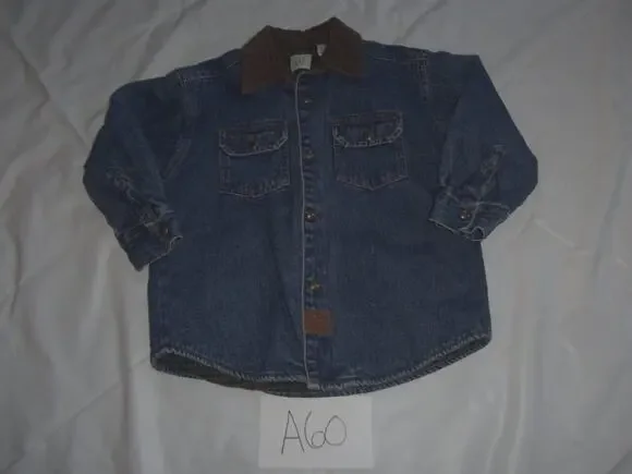 Gap Denim Jeans Jacket Coat Size XS 4-5 Lined -0312A60