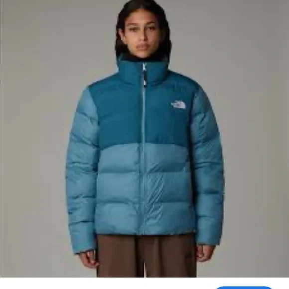 The North Face Insulated Puffer Jacket 550-Down Reversible Teal Girl’s XL 18