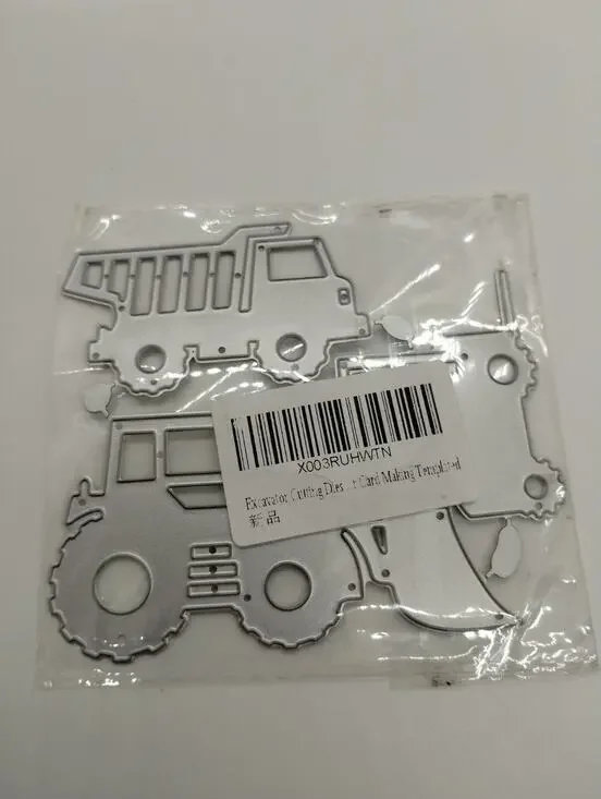 Excavator Cutting Dies - Card Making - Cut Stencils for Scrapbooking