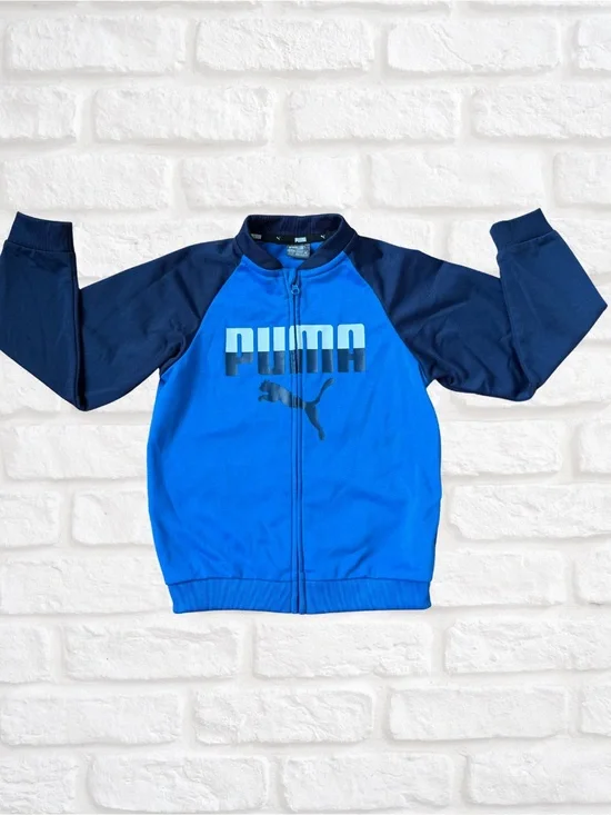 Puma Royal Blue and Navy Zippered Track Jacket for‎ toddler boy