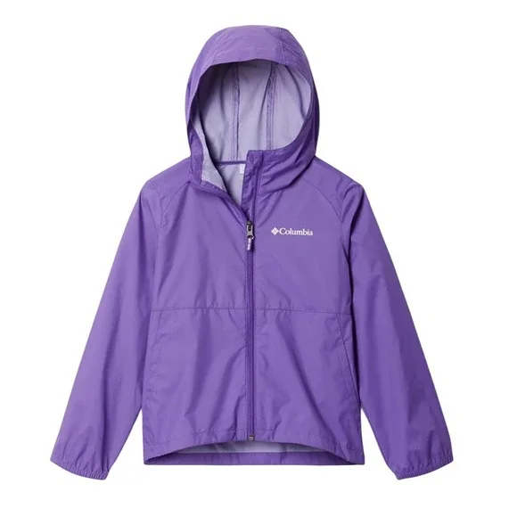 Columbia Girls Purple Switchback II Rain Jacket Hooded Windbreaker L14/16 RG2013