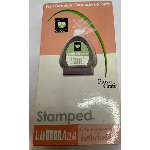 Cricut Stamped Font Cartridge Heather Lancaster‎ Provo Craft Keypad Handbook