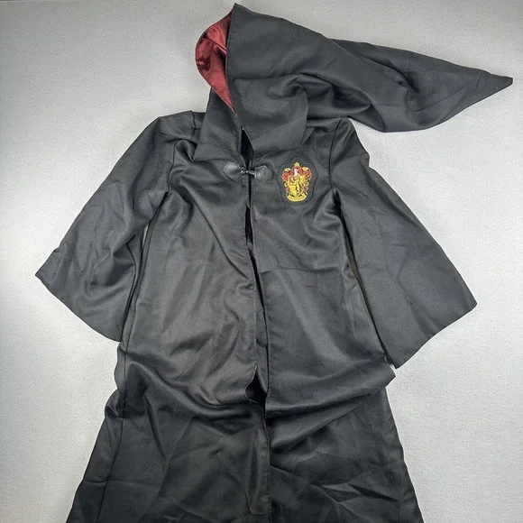 Harry Potter Gryffindor Wizard School Hooded Robe Cape Child Size Large