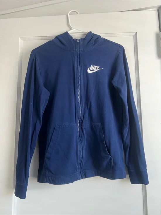 Nike Navy Blue Zip-Up Hoodie Jacket