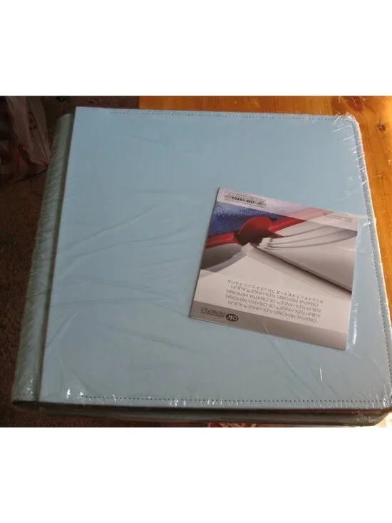 12x12  Blue Soft Colors; Leatherette Coverset Old Style Creative Memories