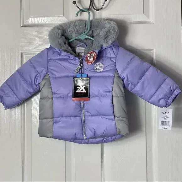 ZeroXposur Girls’ 12M-18M Macy Puffer Jacket Color: Pansy